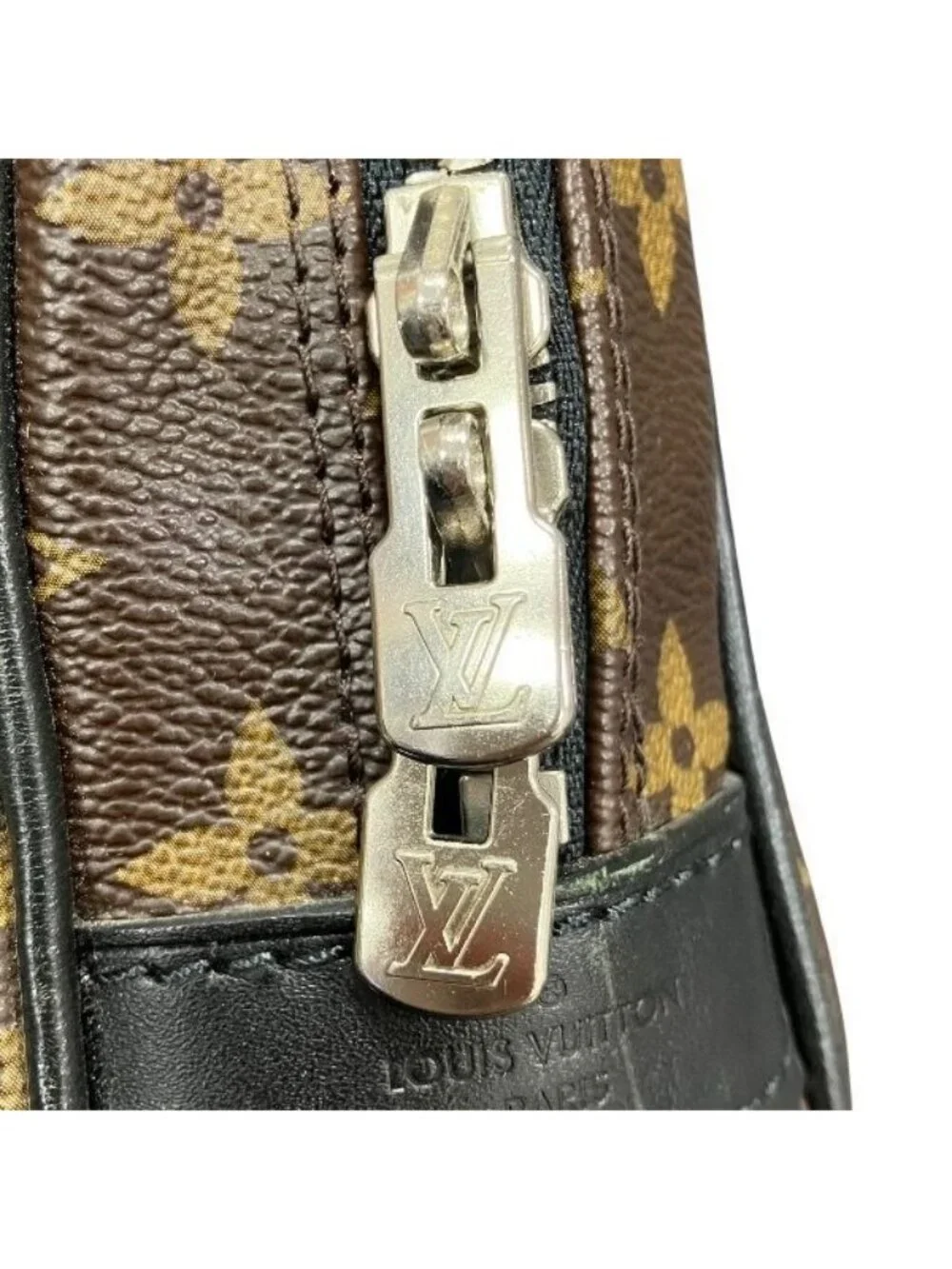 Louis Vuitton Monogram Macassar Porte Documents Voyage Bag Handbag Business